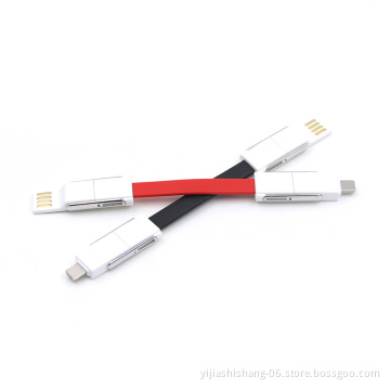 Custom LOGO mobile phone usb cable 4 in 1mobile phone charging cable